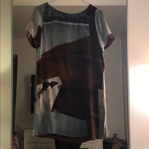 Wilfred patterned dress 100% silk